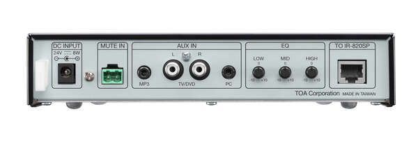 IR-802T CU 2-CHANNEL INFRARED WIRELESS TUNER,3 AUX INPUTS,OUTPUT MUTING BY 25 V SPEAKER LINE